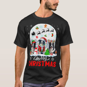 Frohe Weihnachten Drei Weihnachtsmann Elf Rentier T-Shirt