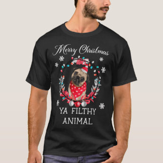 Frohe Weihnachten, du dreckiges Tier- Lustige Weih T-Shirt