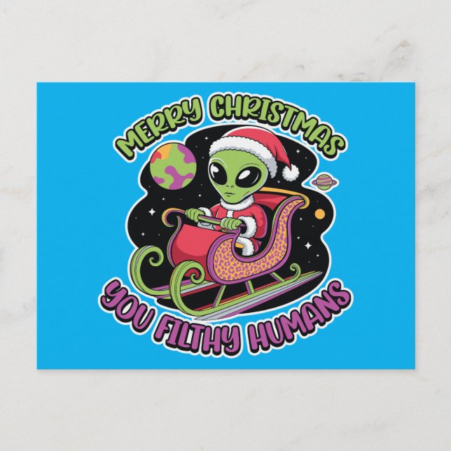 Frohe Weihnachten Du Filthy Humans (Vorderseite)