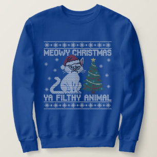 Frohe Weihnachten, du schmutziges Tier - hässliche Sweatshirt