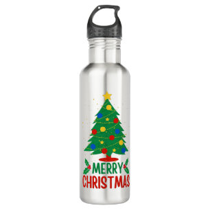 Frohe Weihnachten Edelstahlflasche