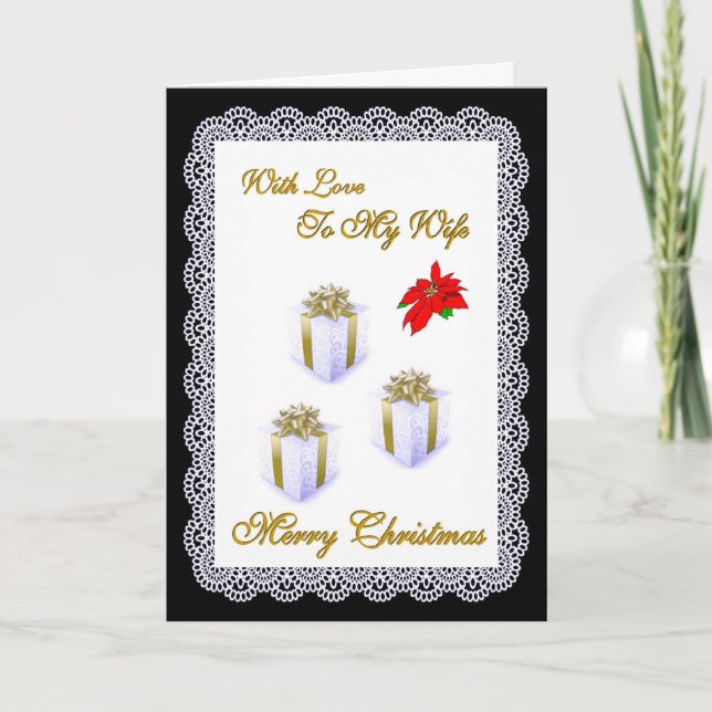 Frohe Weihnachten / Ehefrau (Vorderseite)