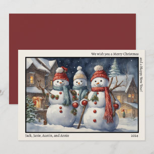 Frohe Weihnachten ein glückliches neues Jahr Drei 