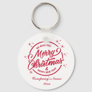 Frohe Weihnachten & ein glückliches neues Jahr, ro Schlüsselanhänger