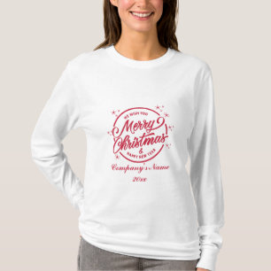 Frohe Weihnachten & ein glückliches neues Jahr, ro T-Shirt