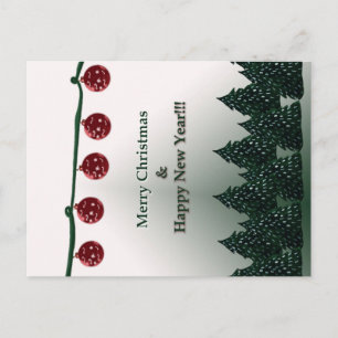 Frohe Weihnachten, ein gutes neues Jahr Weihnachte Postkarte