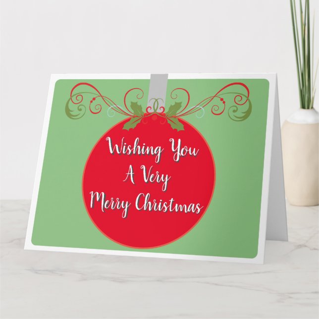 Frohe Weihnachten - Ein modernes Weihnachten Karte (Vorderseite)