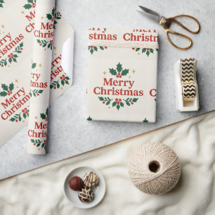 Frohe Weihnachten Einfach Geschenkpapier