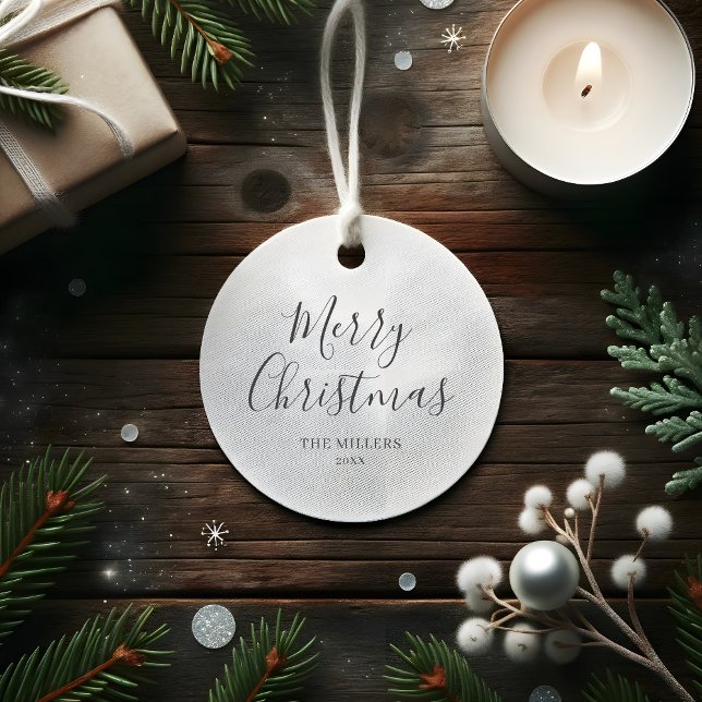 Frohe Weihnachten Einfach Minimalistisch Geschenkanhänger (Von Creator hochgeladen)