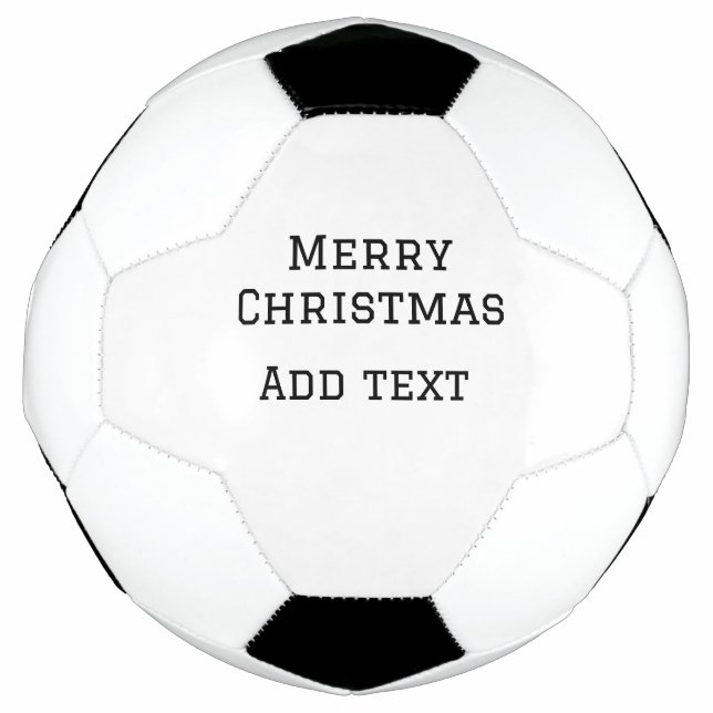 Frohe Weihnachten einfache minimale Namen Text-Mod Fußball (Vorderseite)