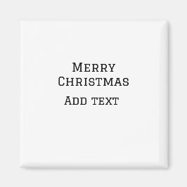Frohe Weihnachten einfache minimale Namen Text-Mod Magnet