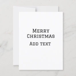 Frohe Weihnachten einfache minimale Namen Text-Mod Postkarte