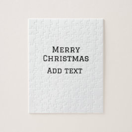 Frohe Weihnachten einfache minimale Namen Text-Mod Puzzle