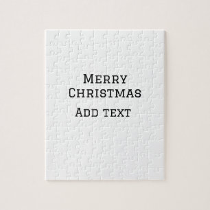 Frohe Weihnachten einfache minimale Namen Text-Mod Puzzle
