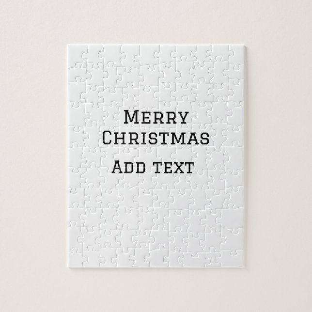 Frohe Weihnachten einfache minimale Namen Text-Mod Puzzle (Vertikal)