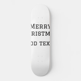 Frohe Weihnachten einfache minimale Namen Text-Mod Skateboard