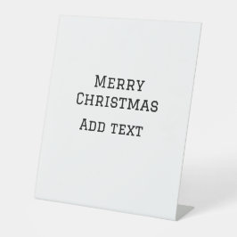 Frohe Weihnachten einfache minimale Namen Text-Mod Sockelschild
