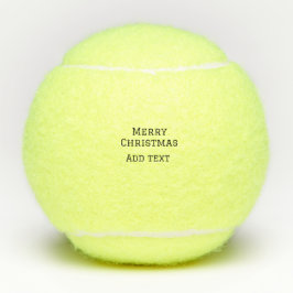 Frohe Weihnachten einfache minimale Namen Text-Mod Tennisbälle