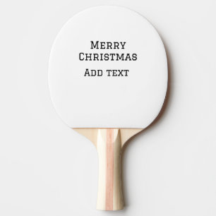 Frohe Weihnachten einfache minimale Namen Text-Mod Tischtennis Schläger