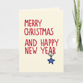 Frohe Weihnachten Einfache moderne Typografie Foto