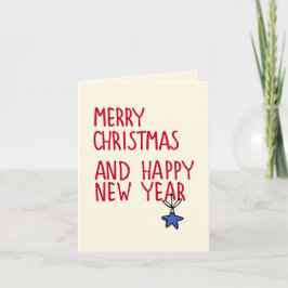 Frohe Weihnachten Einfache moderne Typografie Foto
