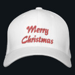 Frohe Weihnachten Einfache Typografie bestickt Bestickte Baseballkappe<br><div class="desc">Frohe Weihnachten Einfache moderne Typografie Custom bestickte Baseball Cap bietet den einfachen modernen bestickten Text "Frohe Weihnachten". Ideal als Geschenk für Familie und Freunde für Weihnachtsfeiertage. Erstellt von Evco Studio www.zazzle.com/store/evcostudio</div>