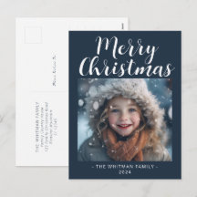 Frohe Weihnachten Einfaches Foto Modern