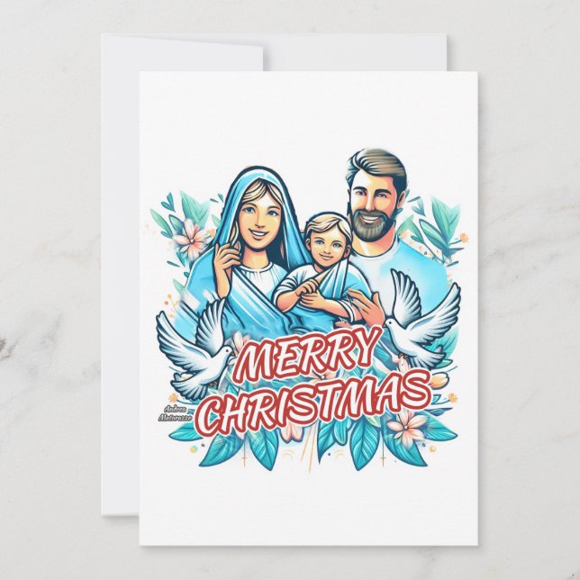 Frohe Weihnachten Einladung (Vorderseite)