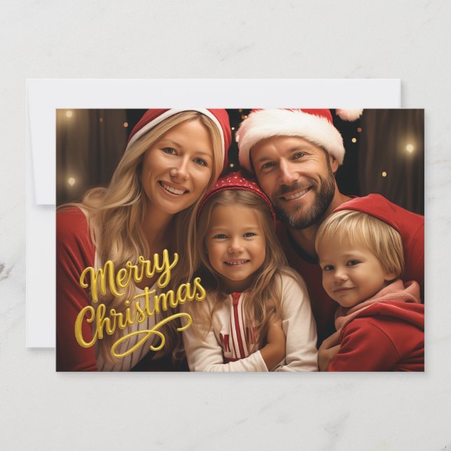 Frohe Weihnachten Einladung (Vorderseite)