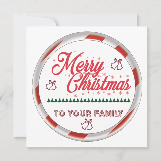 Frohe Weihnachten Einladung (Vorderseite)