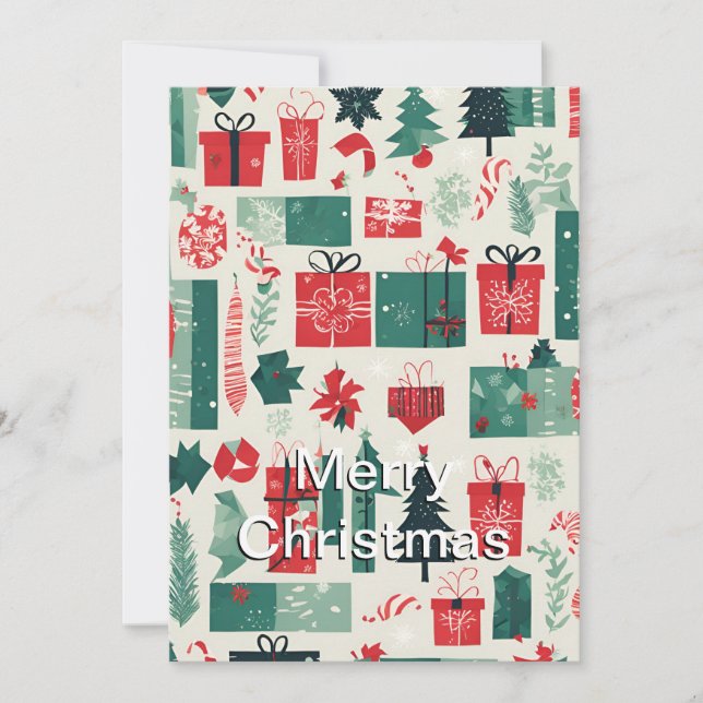 Frohe Weihnachten- Einladung (Vorderseite)