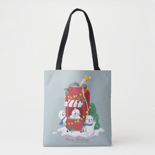 Frohe Weihnachten: Eisbär & Soda Can (Vorderseite)