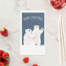 Frohe Weihnachten Eisbären auf Sternen