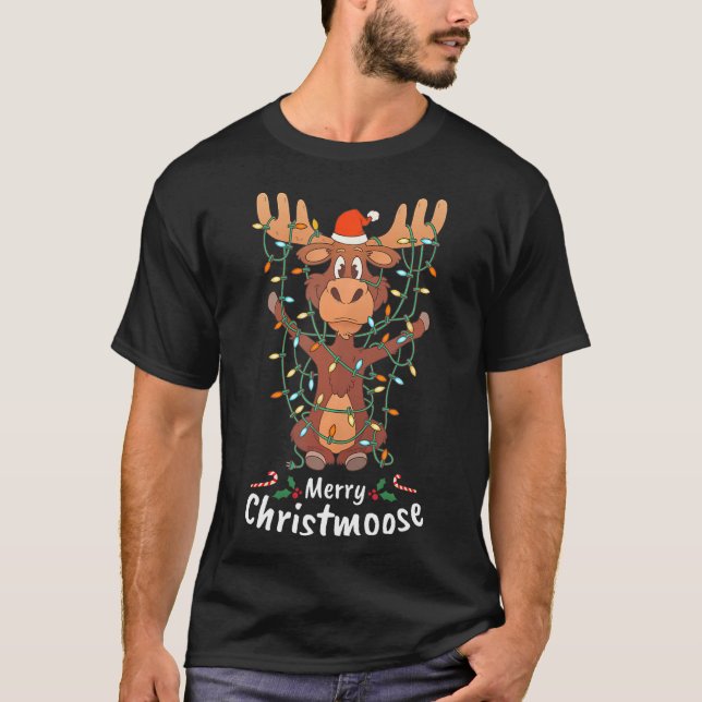 Frohe Weihnachten Elche Weihnachten Weihnachten We T-Shirt (Vorderseite)