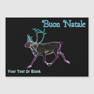 Frohe Weihnachten - Electric Caribou Magnetkarte
