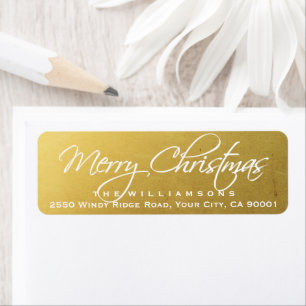 Frohe Weihnachten Elegant Calligraphy Script Gold