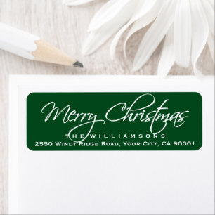 Frohe Weihnachten Elegant Calligraphy Script Green