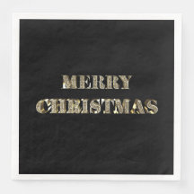 Frohe Weihnachten Elegant Chic Gold Look Typografi