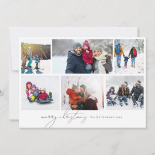 Frohe Weihnachten elegant geschrieben 6 Fotocollag