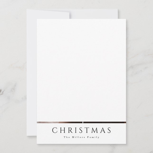 Frohe Weihnachten Elegante Collage 4 Foto Holiday  (Vorderseite)