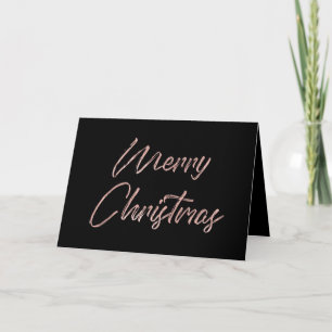 Frohe Weihnachten Elegante Imitate Rose Goldene Fo