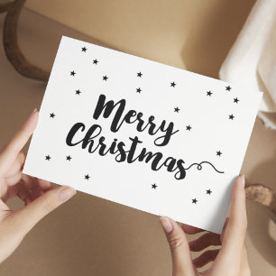 Frohe Weihnachten Elegante Schrift Typografie Post