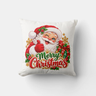 Frohe Weihnachten Eleganter Weihnachtsbaum Feierta Kissen