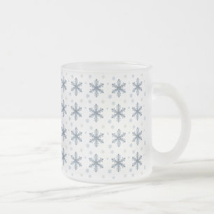 Frohe Weihnachten Elegantes Schneeglöckchen Ferien Mattglastasse