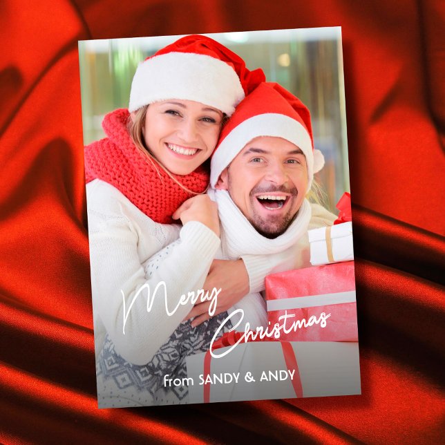 Frohe Weihnachten Elegantes Script 2 Side Design F (Von Creator hochgeladen)