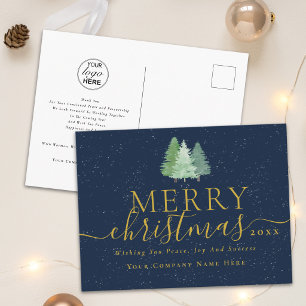 Frohe Weihnachten Elegantes Skript Corporate Logo