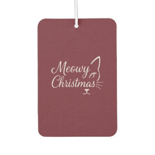 'Frohe Weihnachten' Elegantes Tiefes Cranberry-Fot Autolufterfrischer