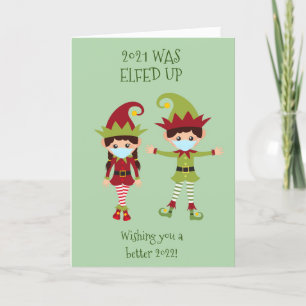 Frohe Weihnachten Elfed Up Lustige Gesichtsmaske 2