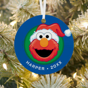 Frohe Weihnachten Elmo Ornament Aus Metall
