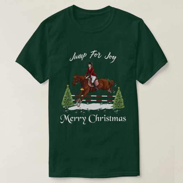 Frohe Weihnachten, englisches springendes T-Shirt (Design vorne)